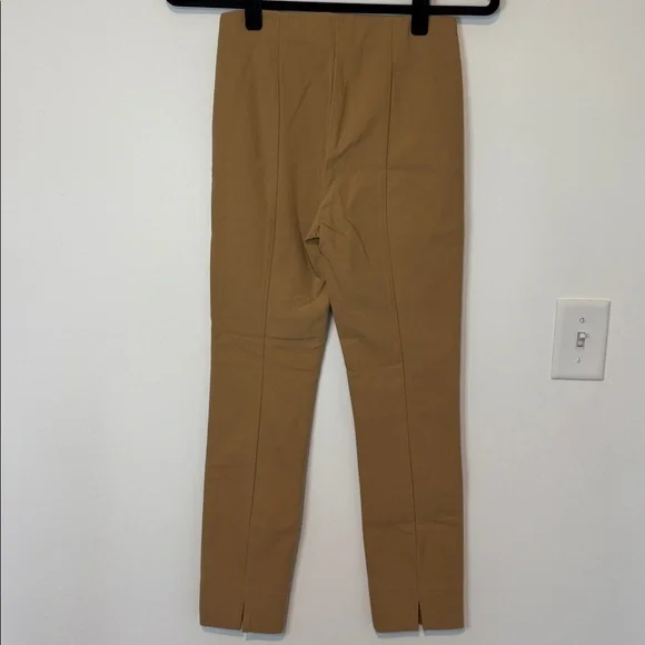 Vince Women's Italian Cotton-Blend Stitch-Front Seam Legging, Oak Wood - Size S - Picture 6 of 8